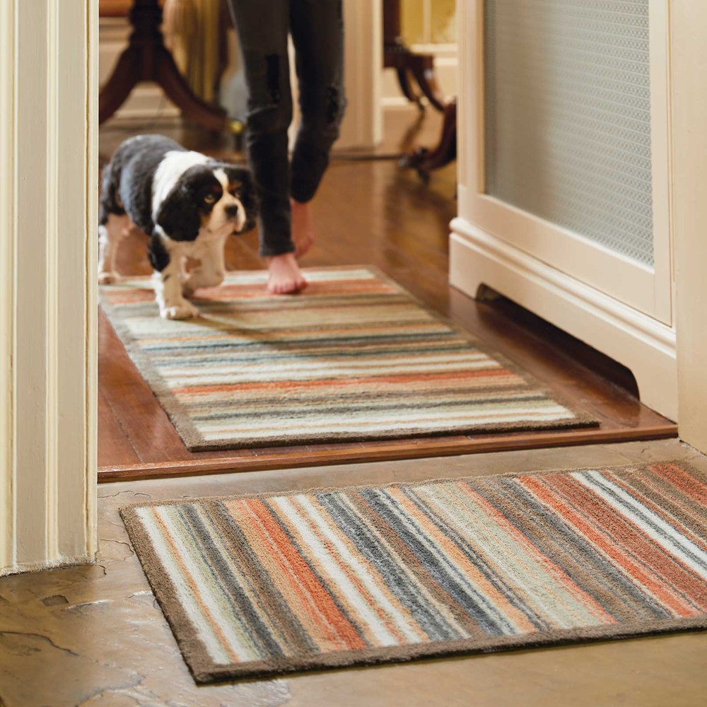 Hug Rug Contemporary Stripe 81 Doormats buy online from the rug seller uk